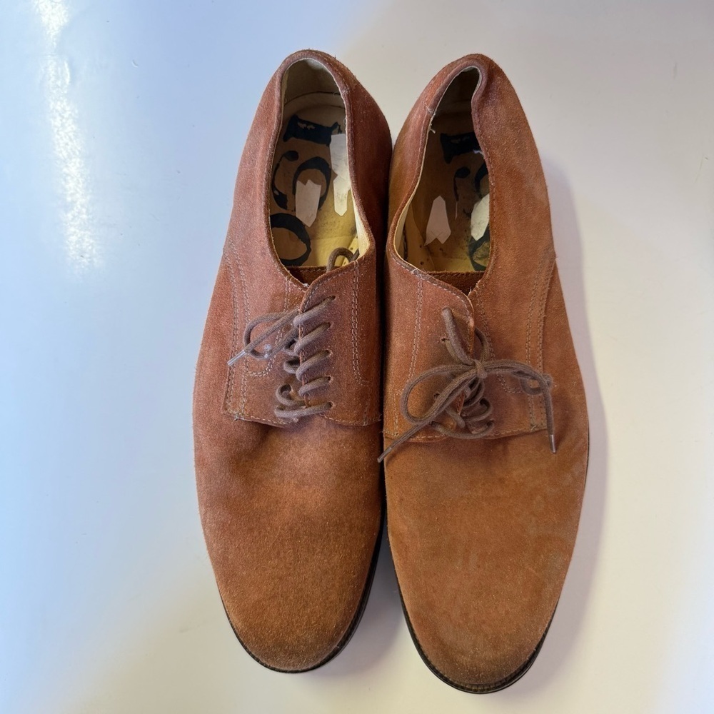 1901 Brown Suede Leather Lace Up Oxfords Size 12 Men's Shoes